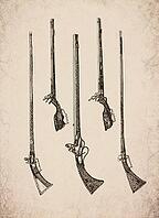 Engraved Historic Ornate Wheellock Rifles and Firearms Historical Engraving, Digitally Remastered and Enhanced [IBR125421687]