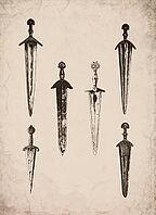 Engraved Historic Ornate Daggers and Dirks Historical Engraving, Digitally Remastered and Enhanced [IBR125421689]