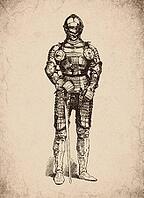 Maximilian Full Suit of Armour Medieval Knight Historical Engraving, Digitally Remastered and Enhanced [IBR125421700]