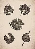 Engraved Historic Ornate Cup-Hilt Rapiers and Swords Historical Engraving, Digitally Remastered and Enhanced [IBR125421702]