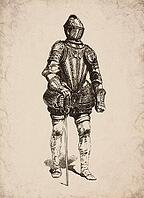 Engraved Maximilian Full Suit of Armour and Rapier Historical Engraving, Digitally Remastered and Enhanced [IBR125421710]