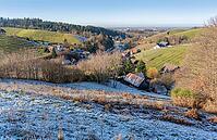 Black forest scenery around Sasbachwalden near Achern in Germany at winter time [IBR125423477]