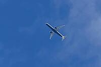 Airbus A321-251NX jet commercial passenger aircraft of British airways airline flying in a blue sky, England, United Kingdom [IBR125423502]