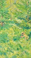 Green Study, 1908, artwork by Franz Moritz Wilhelm Marc (born 8 February 1880 in Munich, died 4 March 1916 in Braquis near Verdun, France), German painter, draughtsman and graphic artist. He is regarded as one of the most important painters of Expressioni [IBR125424529]