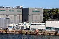 Kiel, Germany - 12. August 2026: ThyssenKrupp Marine Systems industrial buildings and dock by the water [IBR125424552]