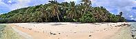 Stunning high resolution beach panorama taken on the paradise islands Seychelles [IBR125436289]