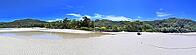 Stunning high resolution beach panorama taken on the paradise islands Seychelles [IBR125436301]