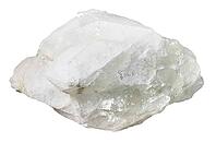 Mineral specimens from geological collection - quartz rock isolated on white background of Middle Urals [IBR125462114]