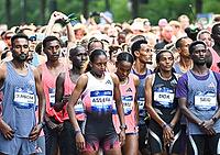 27 September 2026, Athletics: BMW Berlin Marathon 2026, from left: Tigst Assefa (ETH) and Dida are set to compete in the 2026 BMW BERLIN MARATHON [IBR113453123]