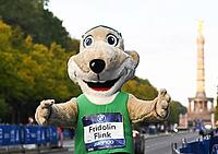 27.09.2026, Athletics BMW Berlin - Marathon 2026, from left mascot Fridolin Flink at the BMW BERLIN-MARATHON 2026 [IBR113453145]