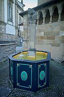 Wasserbrunnen auf der Comburg, Brunnen, Benedictine Monastery, Way of St. James, Middle Ages, Pilgerweg, Pilgrims, Schwäbisch Hall, Kochertal, Kocher, Hohenlohe, Germany [IBR125492329]