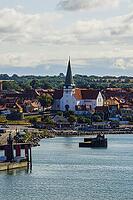 Denmark - Bornholm, Nicolai Church in Rønne at the harbour [IBR125492342]