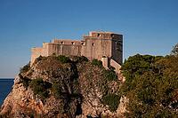 Lovrijenac fortress on a cliff over the Adriatic Sea - Dubrovnik, Croatia [IBR125492407]