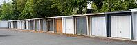 Several garages next to each other, Garagenhof, Soest, Wesrtfalen, North Rhine-Westphalia, Germany [IBR125501578]