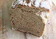 Selective focus view at a fresh baked crusty bread [IBR125501599]