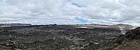 View of the lava fields of a past volcanic eruption in Iceland [IBR125501638]