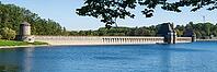 Dam, Möhnetalsperre, Möhnesee, Arnsberger Wald nature park Park, Sauerland, Westphalia, North Rhine-Westphalia, Germany [IBR125501641]