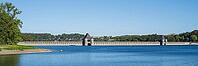 Dam, Möhnetalsperre, Möhnesee, Arnsberger Wald nature park Park, Sauerland, Westphalia, North Rhine-Westphalia, Germany [IBR125501647]
