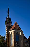 South Tower, collegiate church, Schillerplatz, Stuttgart, Baden-Württemberg, Germany [IBR125521085]