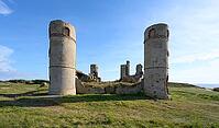 Ruin of Manoir Saint Pol Roux at the atlantic coast of Brittany next to Camaret sur Mer, France [IBR125521102]