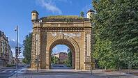 The Porte Serpenoise, gateway to the old town of Metz and link to the Impérial Quarter of the Lorraine town, France [IBR125527095]