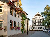 Balingen, Germany, has a beautiful old town with a medieval castle. Situation of the famous lattice facade [IBR125527110]