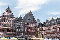 The Römerberg in Frankfurt with town hall, market square and semi-stressed houses [IBR125536391]