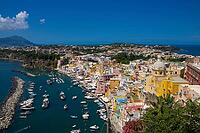 Landscape of Marina Corricella near Procida, naples, italy [IBR125536416]