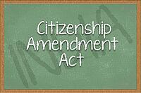 Civility change act written on green black board with India as background [IBR125557548]