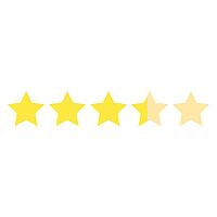 Vektor Illustration gelbe Sterne einfache Icon Champion Rating [IBR125557591]