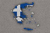 Map and flag of Greece on Felt - Map and flag of Greece on felt [IBR125557592]