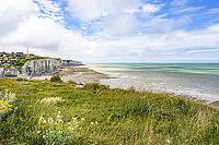 Ault marks the start and end of the Alabaster coast in Normandy, France [IBR125565993]