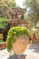 Taormina public gardens created by Lady Florence Trevelyan, Sicily, Italy [IBR125566056]