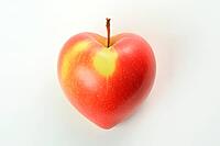 Apple, heart, AI-generated heart shape, studio shot AI generated [IBR125592751]