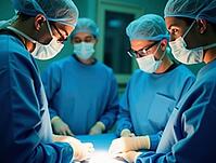 Medical team focused on a delicate surgical procedure, AI generated [IBR125636934]