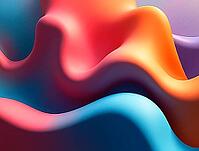 Abstract background with flowing shapes and vibrant colors creating a dynamic and visually appealing design, AI generated [IBR125645943]