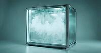 Hydrogen peroxide decontamination, isolator, bio-decontamination, sterility, pharmaceutical industry, AI generated [IBR125653424]