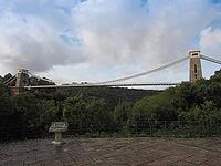 Clifton Suspension Bridge spanning the Avon Gorge and River Avon designed by Brunel and completed in 1864 in Bristol, UK [IBR125654769]