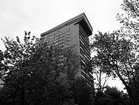 Smolna 8 Mlotek brutalist block of flats in Warsaw, Poland [IBR125654790]