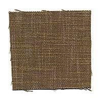Brown fabric swatch isolated over white background [IBR125654809]