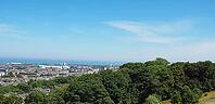 Aerial view of the city seen from Calton Hill in Edinburgh, UK [IBR125654822]