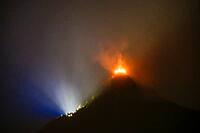 Large fire at the Kehlsteinhaus, including headlights of the egg forces, Berchtesgaden, Berchtesgadener Land, Upper Bavaria, Bavaria, Germany [IBR125657435]