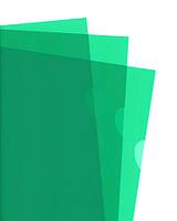 Green plastic documenti folders isolated over white [IBR125659408]