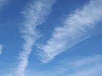 Blue sky with clouds useful as a background [IBR125659444]