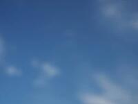Blurred out of focus blue sky cloudscape useful as a background [IBR125659476]