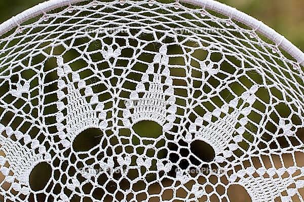 Dream catcher with feathers threads and beads rope hanging. Dreamcatcher handmade [IBR123639549]