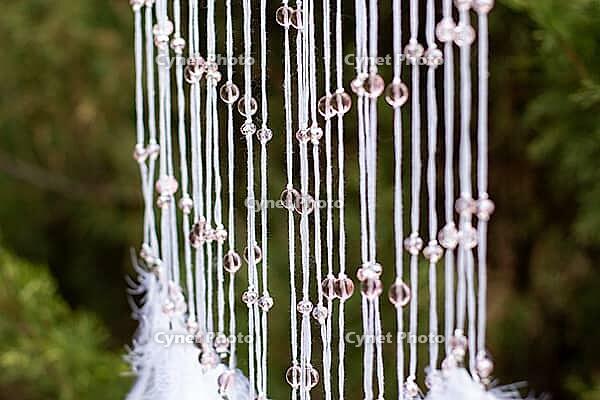 Dream catcher with feathers threads and beads rope hanging. Dreamcatcher handmade [IBR123639556]