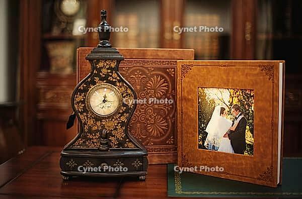 Brown natural leather classic wedding photobook and album [IBR123675153]