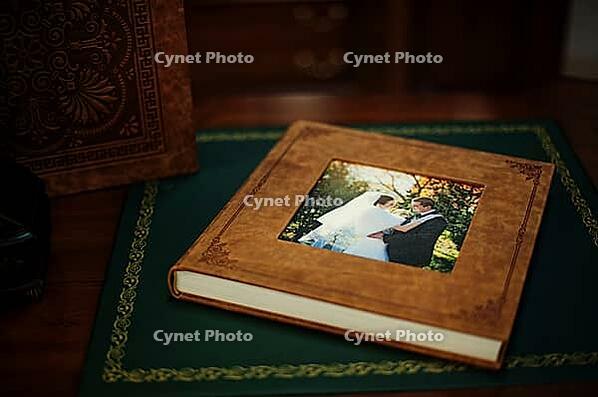 Brown natural leather classic wedding photobook and album [IBR123675159]