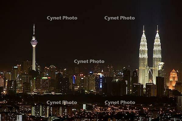 Kuala Lumpur city at night, Malaysia [IBR123713375]